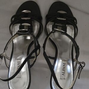 Alfani Elegant Black Strappy Heels